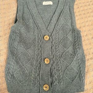 Knit Button-Up Vest